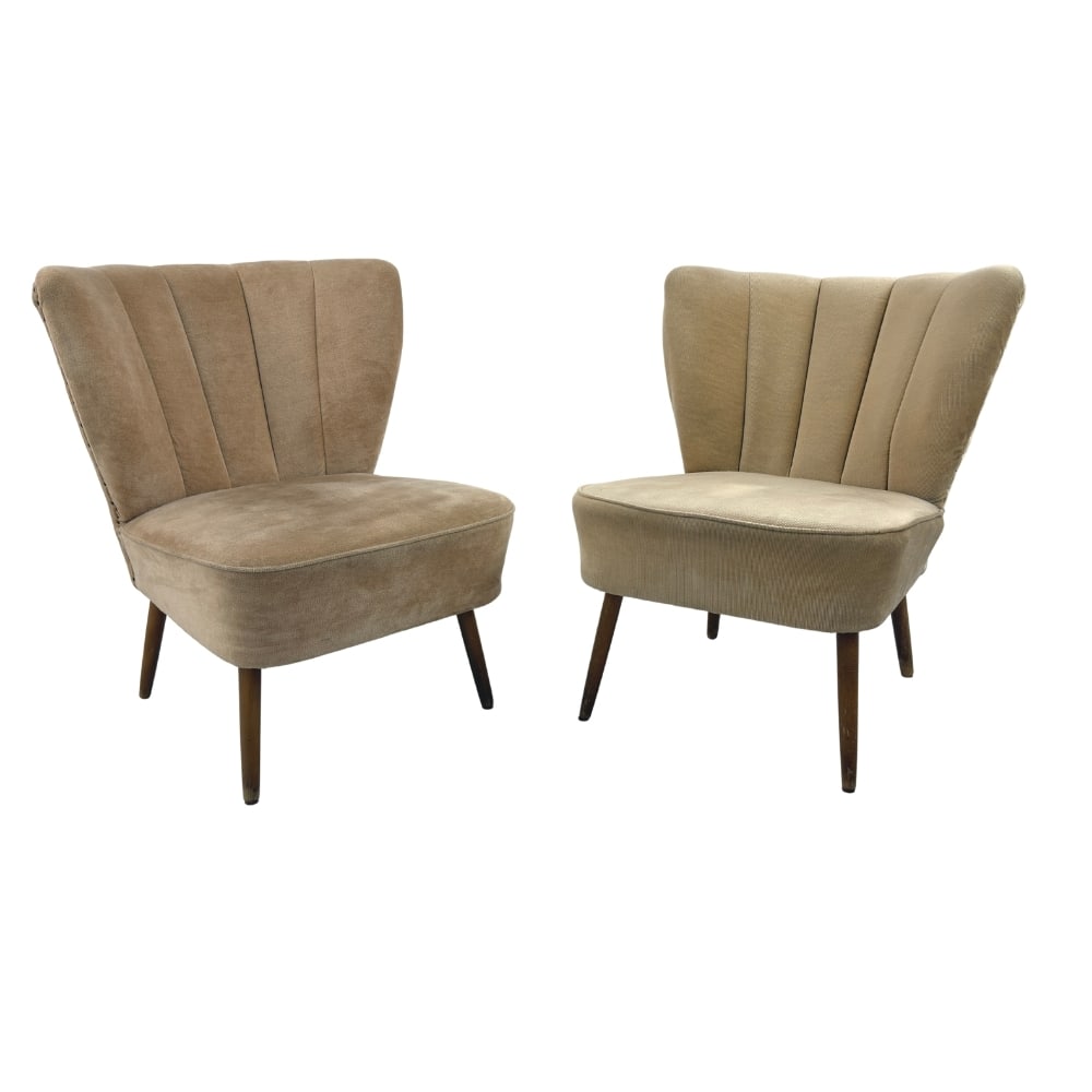 SCANDINAVIAN COCKTAIL LOUNGE CHAIRS, A PAIR (1 of 16)