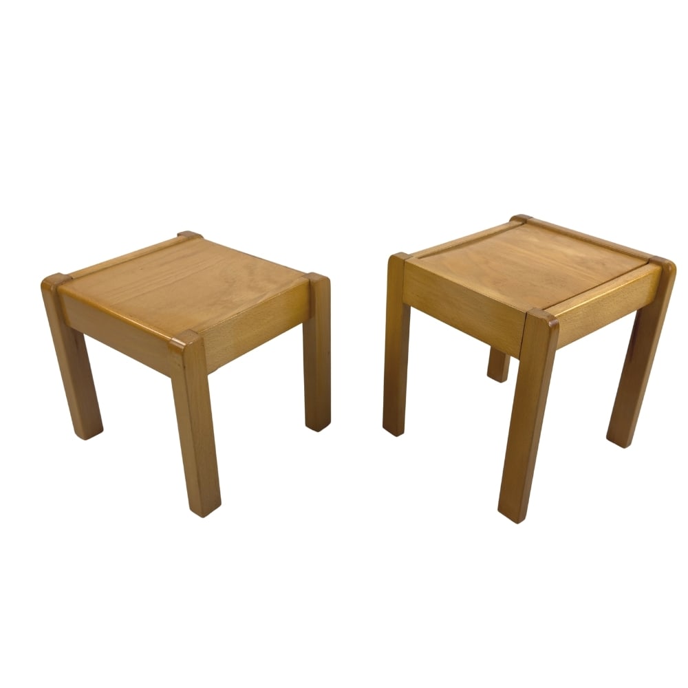 VINTAGE DUTCH COFFEE TABLES, A PAIR (1 of 10)