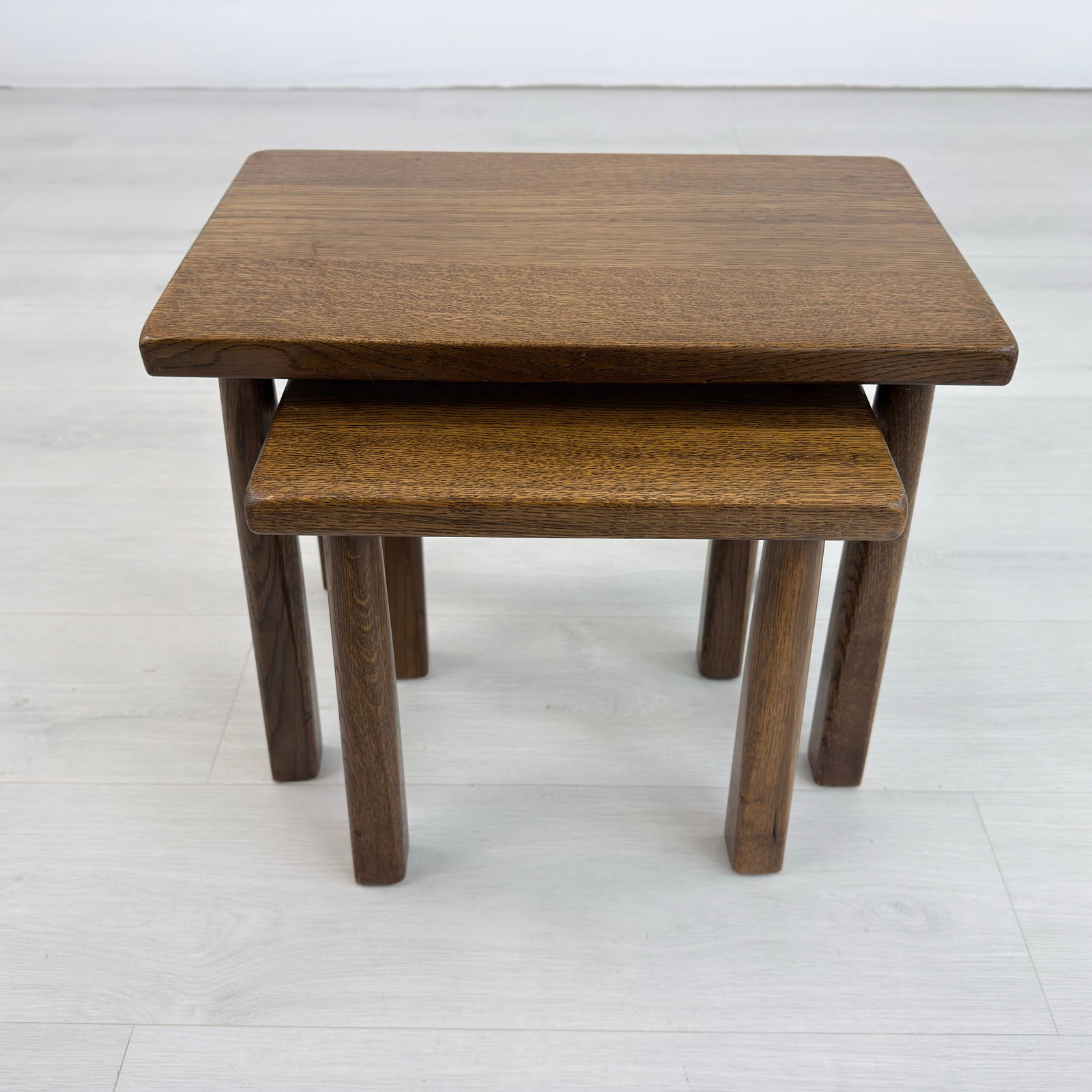 BRUTALIST NESTING TABLES, A PAIR - 5