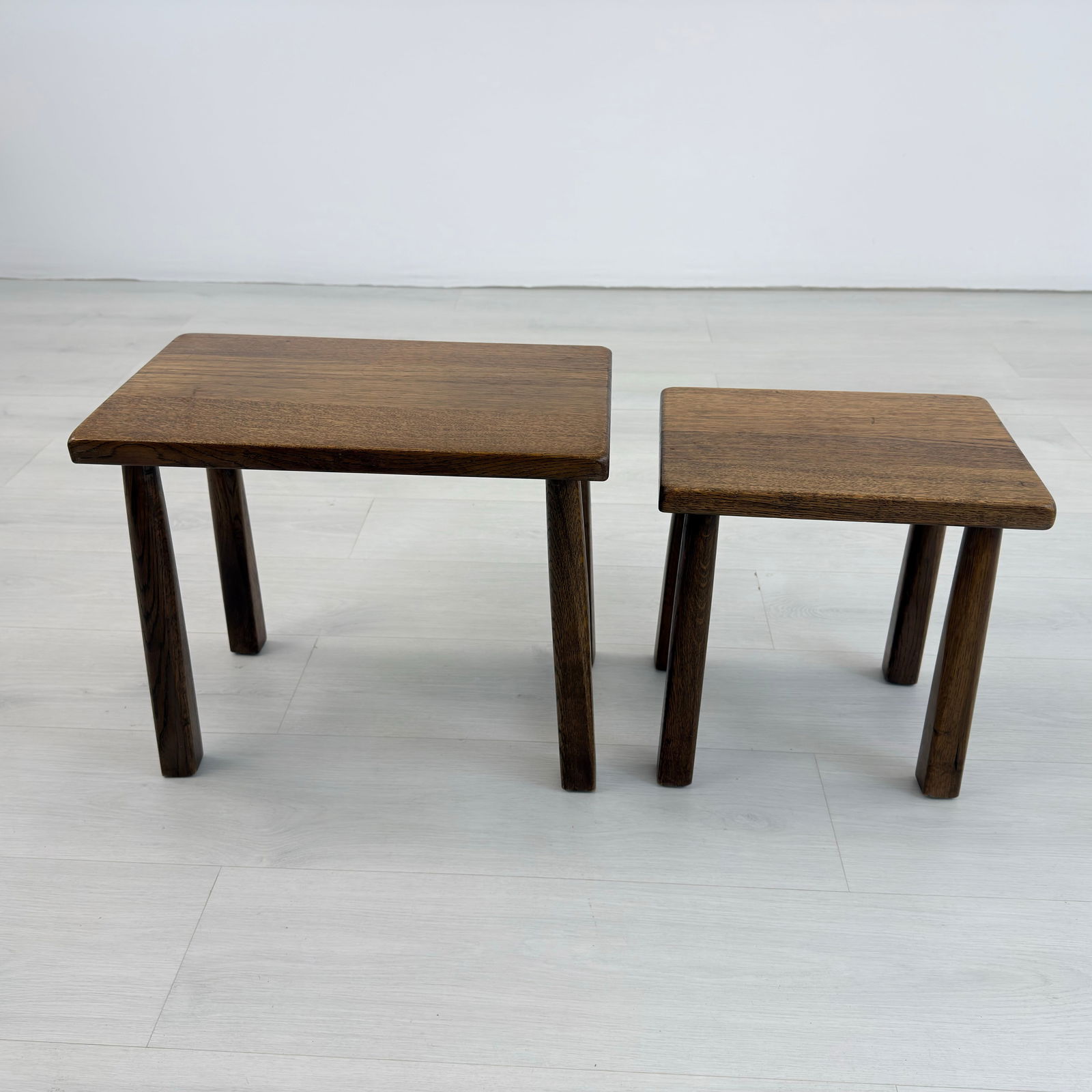 BRUTALIST NESTING TABLES, A PAIR - 6