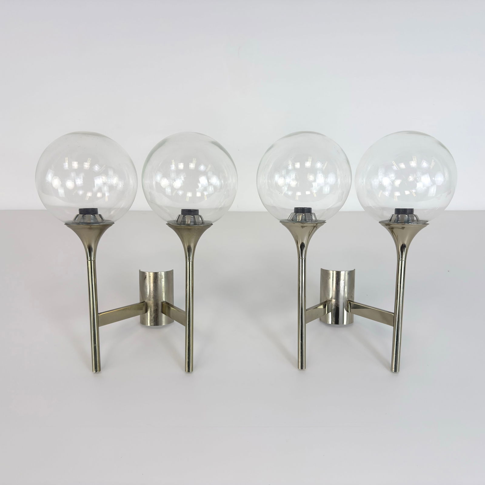 SPUTNIK WALL SCONCES, A PAIR - 5