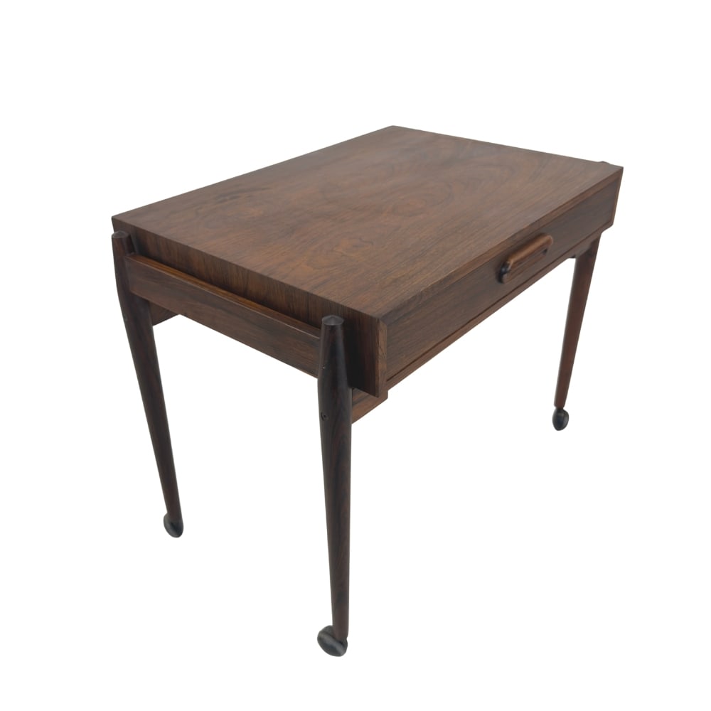 DANISH ROSEWOOD SIDE TABLE, DESK, 1970s (1 of 11)
