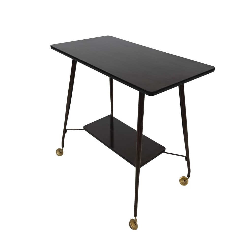 MAHOGANY SERVING TROLEY, 1960s (1 of 7)