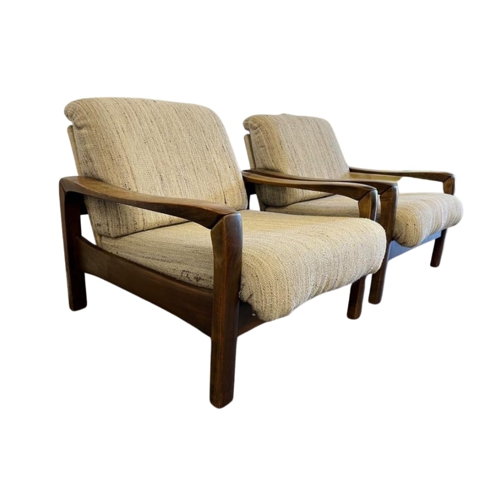 SCANDINAVIAN ARMCHAIRS, A PAIR (1 of 10)