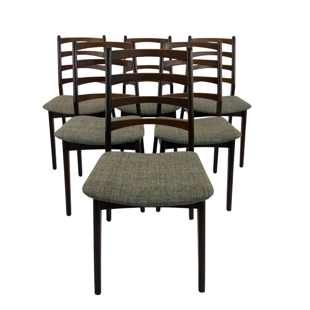 (6) VINTAGE DANISH DINING CHAIRS, 1960s (1 of 14)