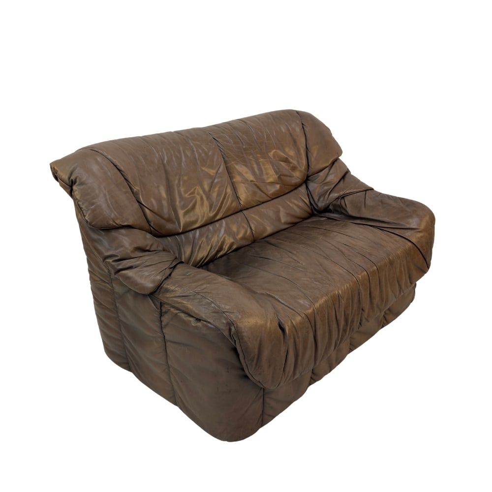 VINTAGE LIGNE ROSET STYLE LEATHER SOFA (1 of 11)