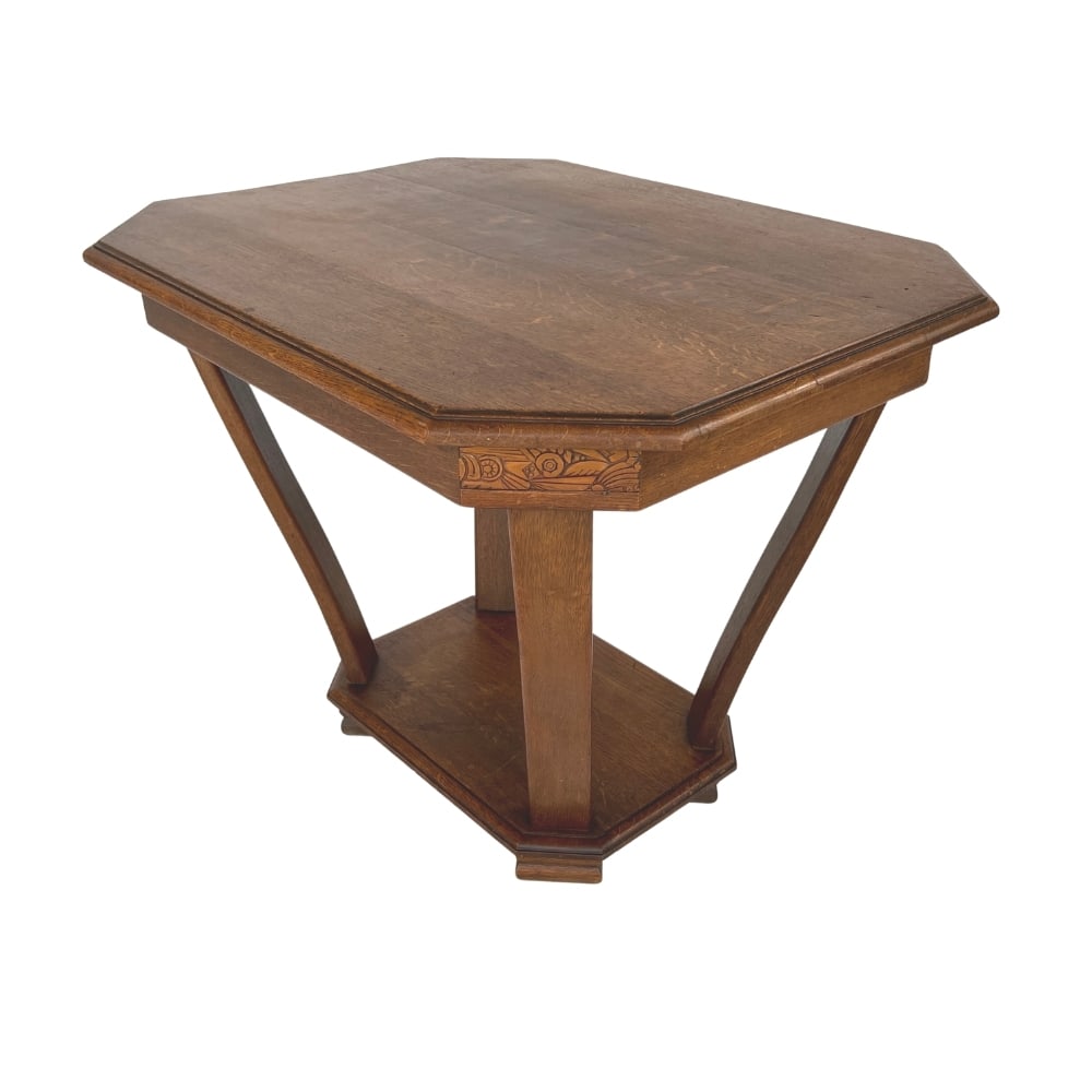 ART DECO PEDESTAL SIDE TABLE (1 of 9)