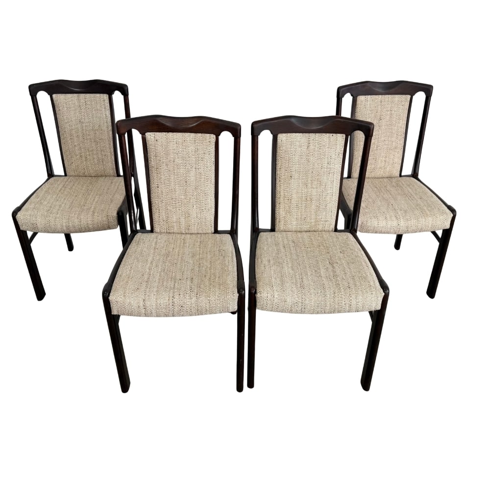 (4) VINTAGE GERMAN DINING CHAIRS 1970s (1 of 12)