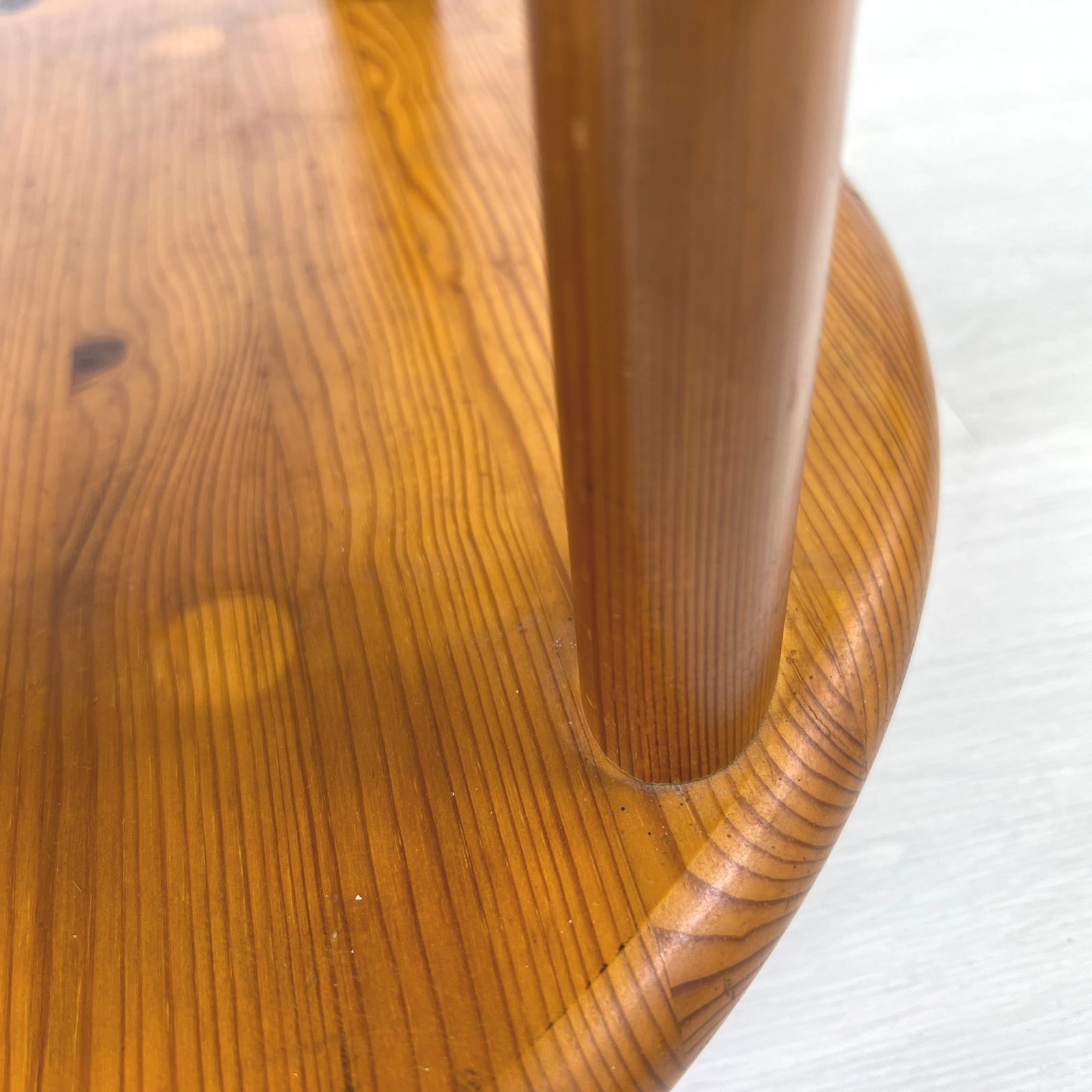 DANISH PINE ROLLABLE SERVING TROLLEY - 7