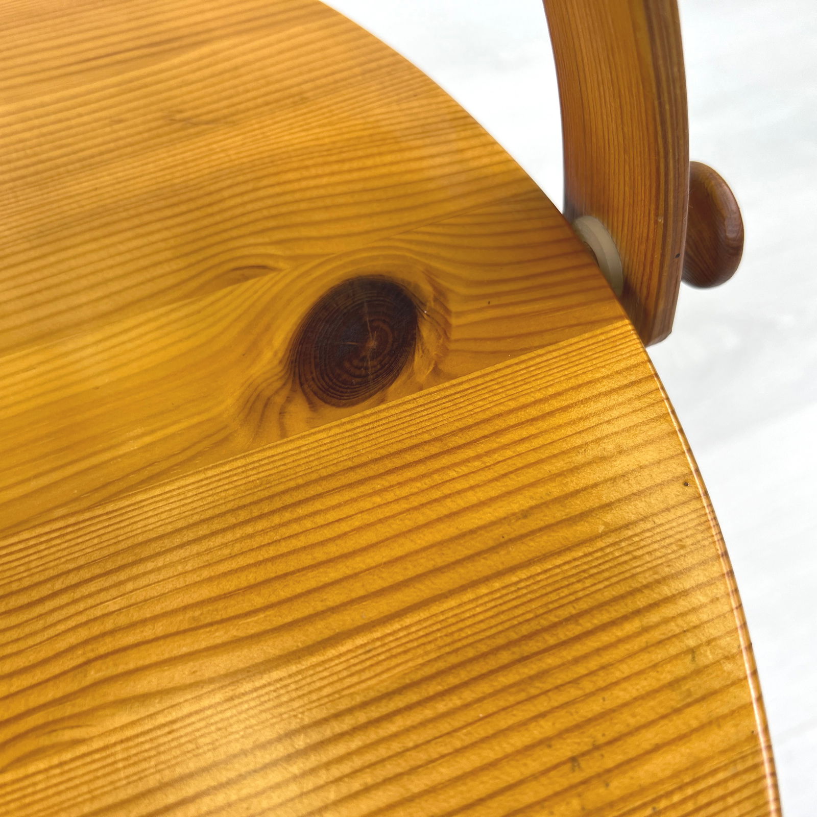 DANISH PINE ROLLABLE SERVING TROLLEY - 8