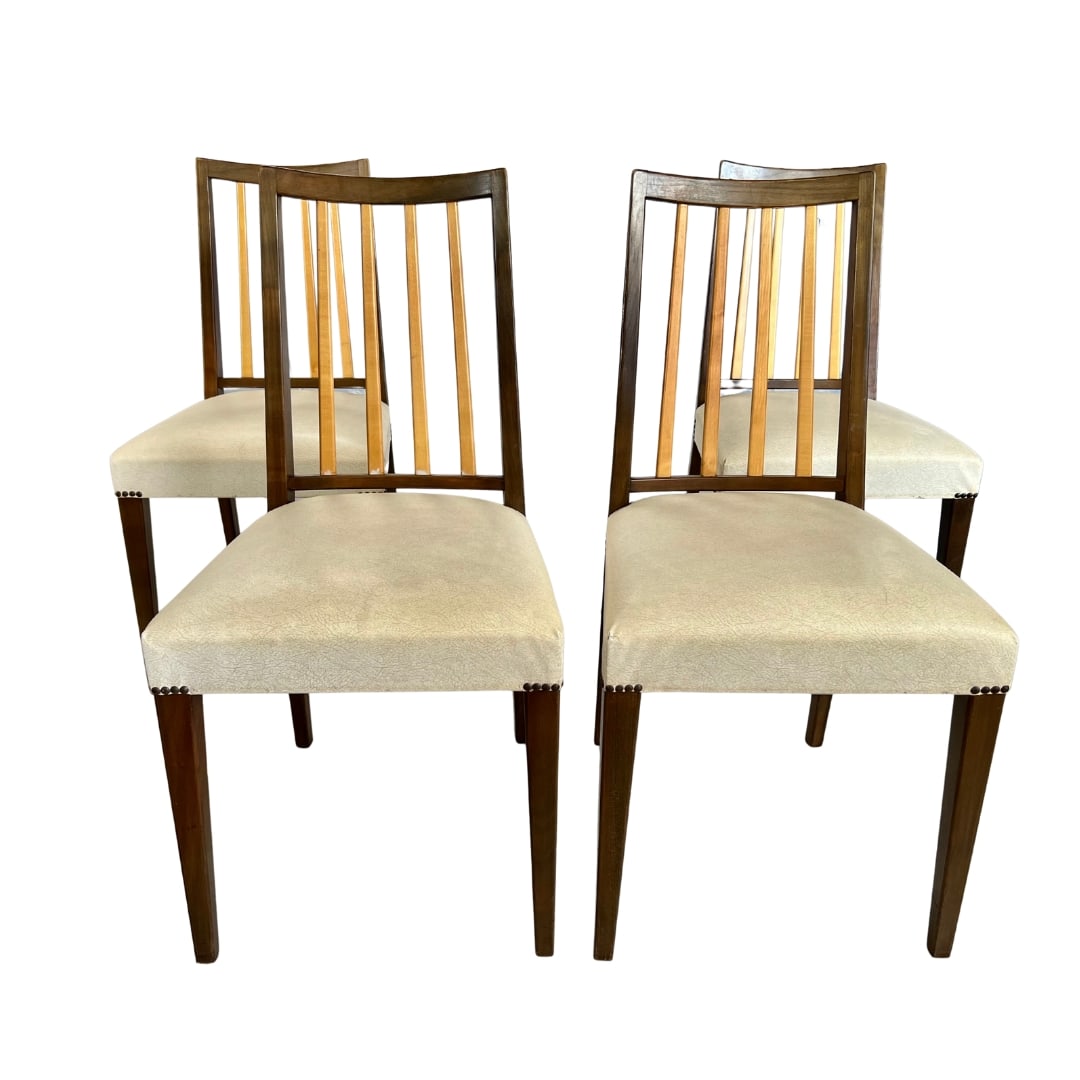 (4) MID-CENTURY SLAT BACK DINING CHAIRS (1 of 18)