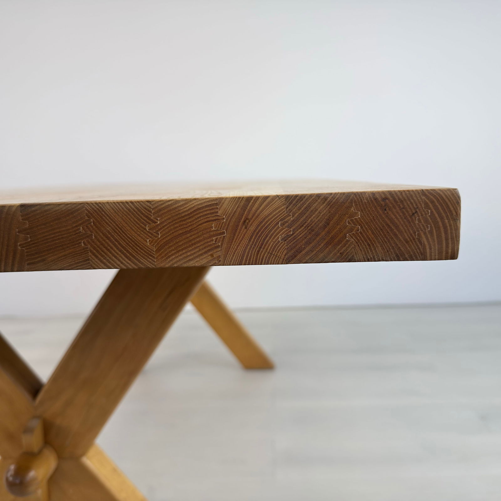 RUSTIC SCANDINAVIAN DINING TABLE - 8