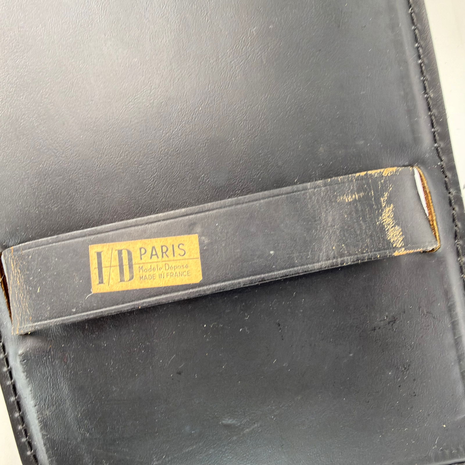 LEATHER MIRROR BY JACQUES ADNET - 5