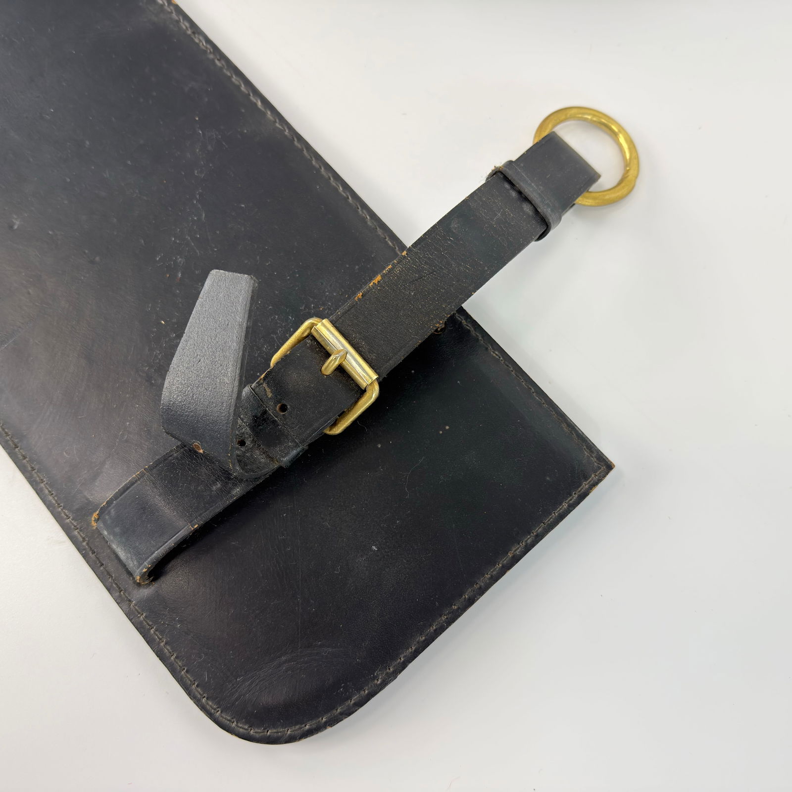 LEATHER MIRROR BY JACQUES ADNET - 6