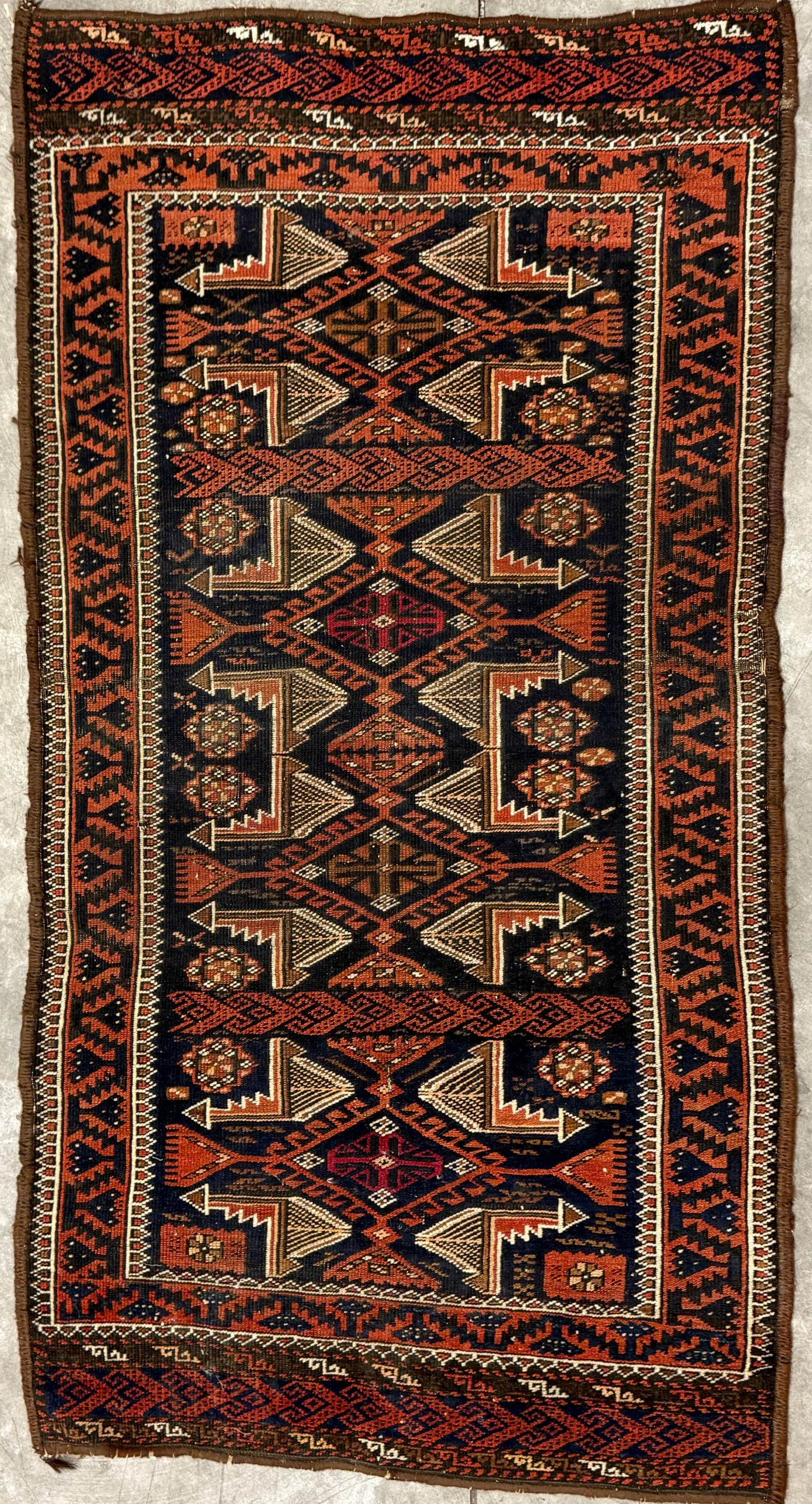 FINE VINTAGE AFGHAN BALOUCH RUG (1 of 5)