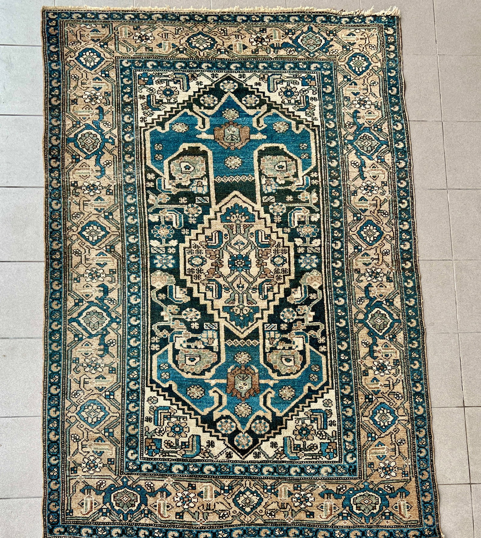 BLUE PERSIAN HAMADAN RUG (1 of 8)
