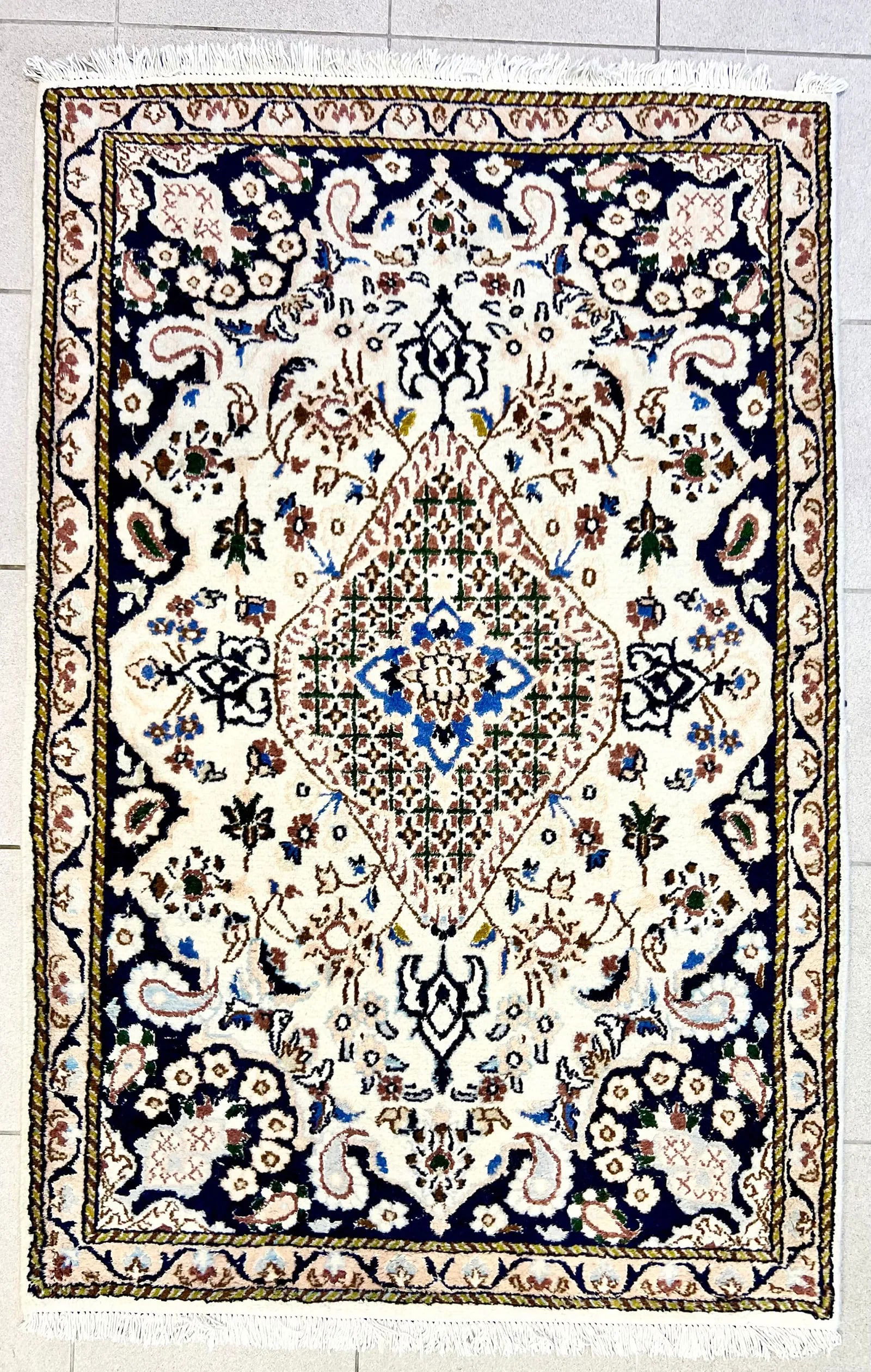 SMALL KIRMAN AREA RUG (1 of 4)