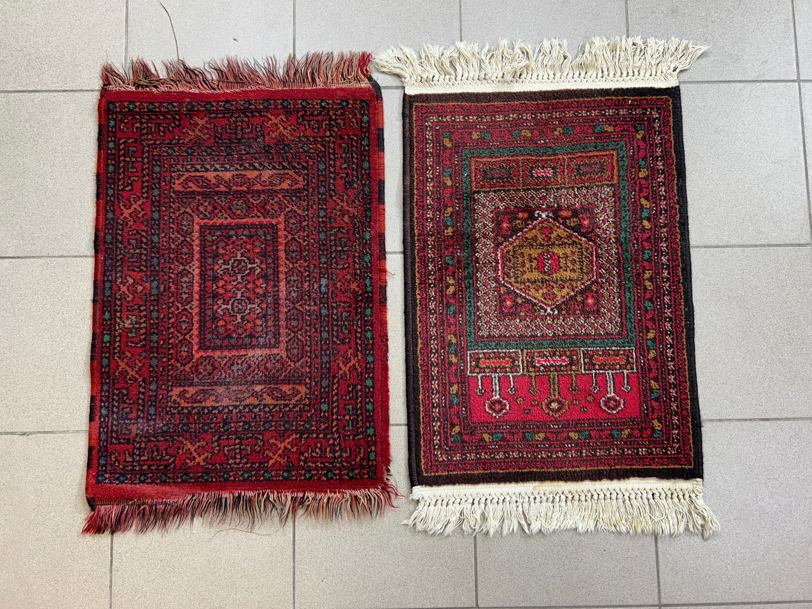 LOT (2) AFGHAN AREA RUGS (1 of 8)