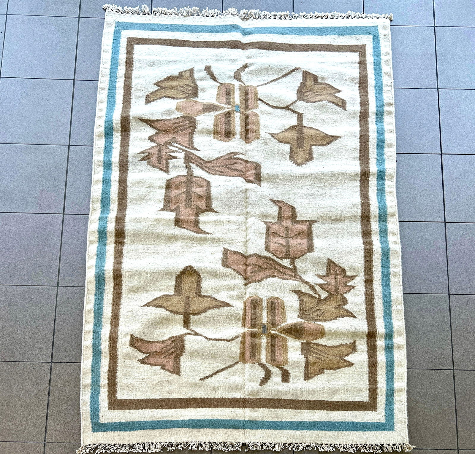 SCANDINAVIAN FLAT WEAVE KILIM RUG (1 of 7)