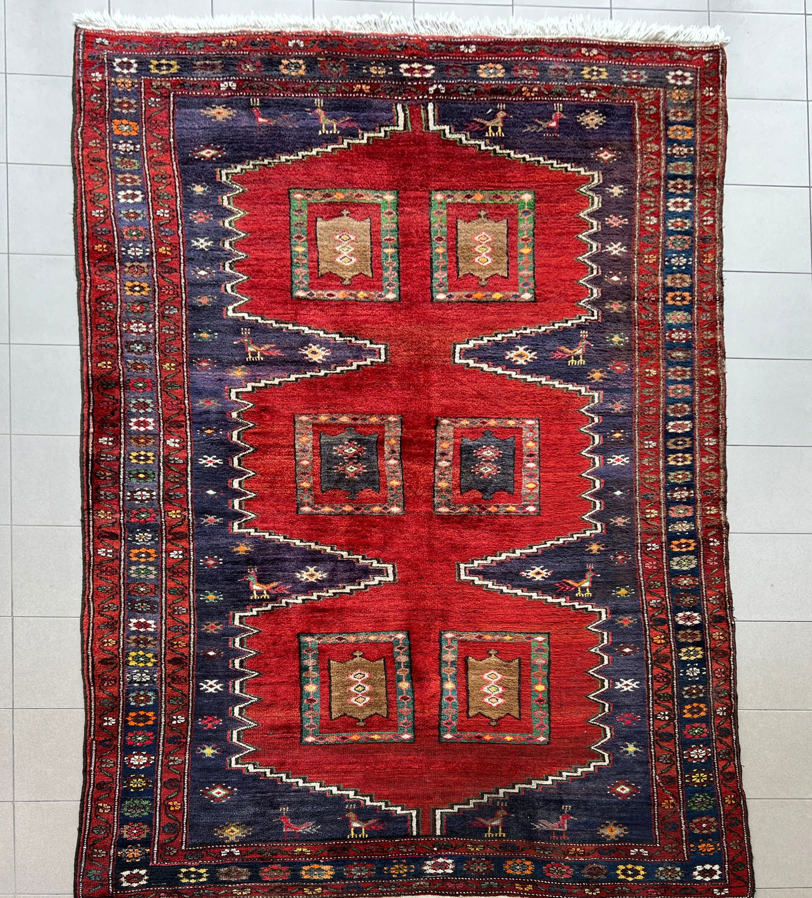 VINTAGE KURDISH WOOL RUG (1 of 8)