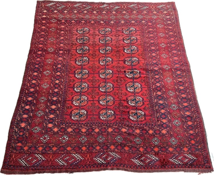 VINTAGE BOKHARA WOOL RUG (1 of 9)