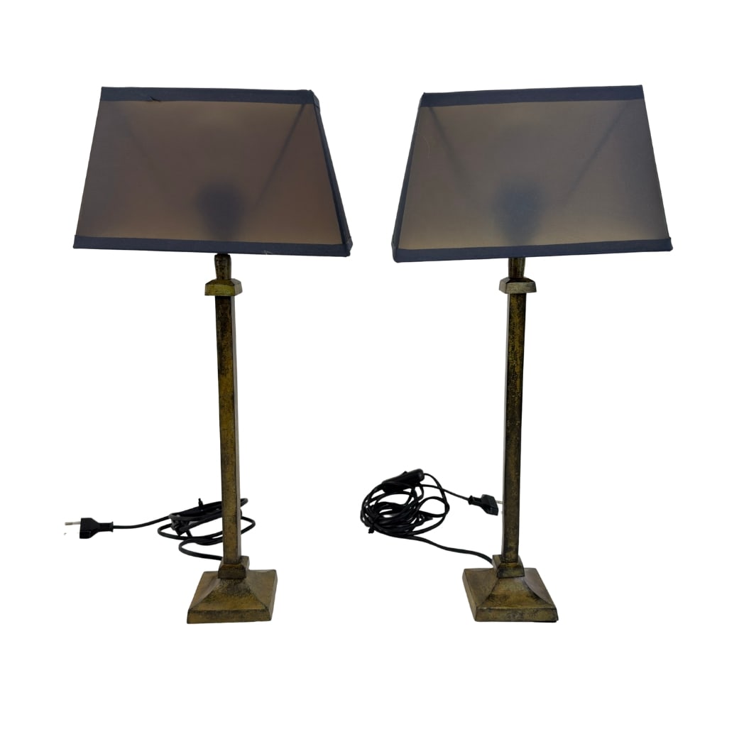 VINTAGE TABLE LAMPS, A PAIR (1 of 9)