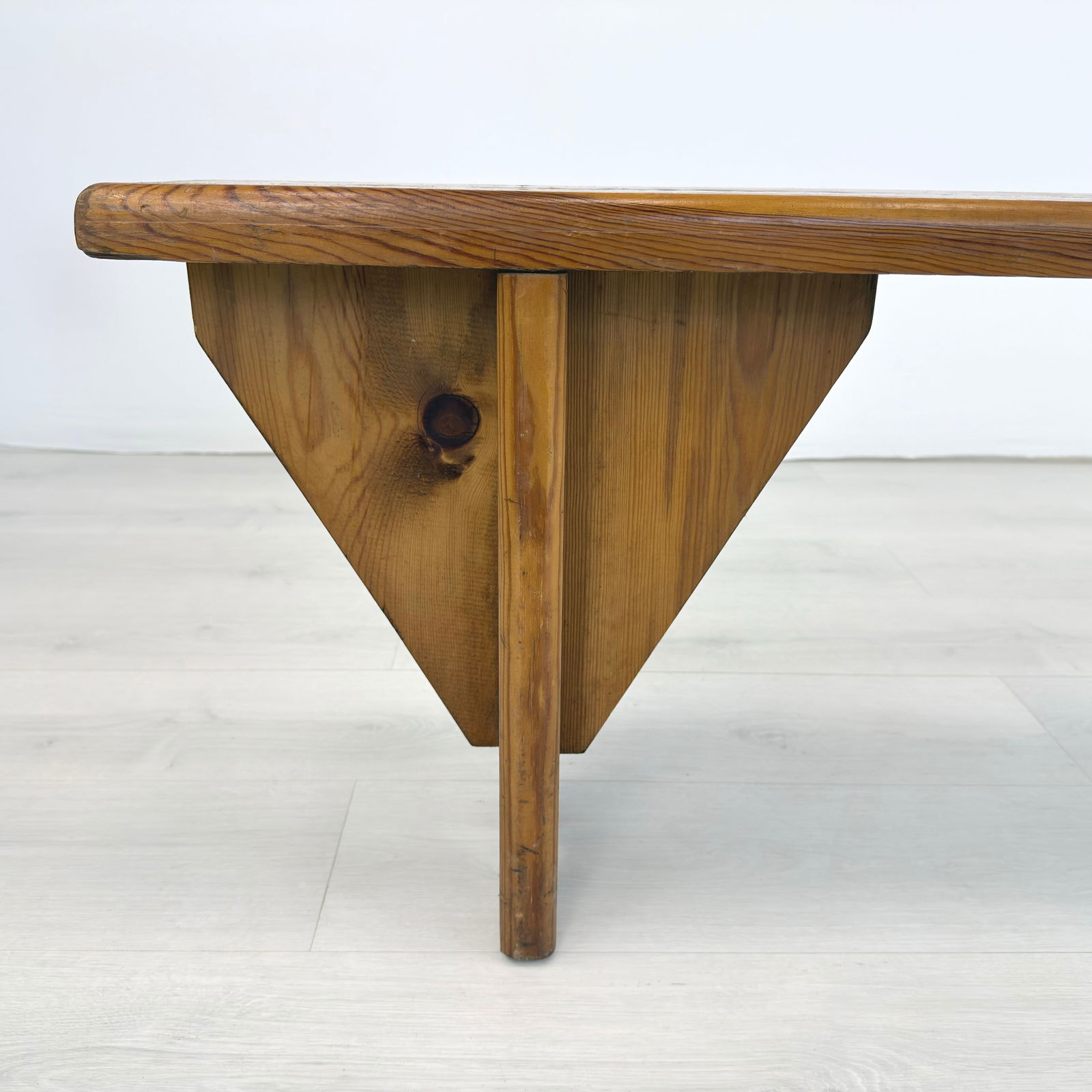 RUSTIC PINE BENCHES, A PAIR - 12