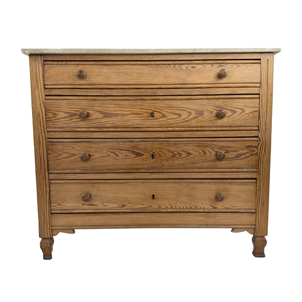 VINTAGE PINE CHEST OF DRAWERS (1 of 13)