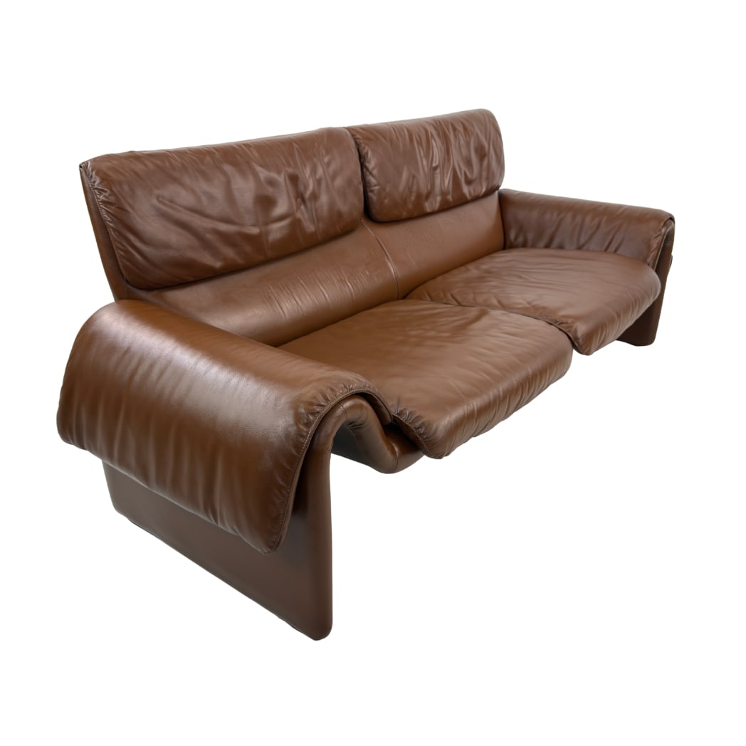 DE SEDE DS 2011 BROWN LEATHER SOFA (1 of 15)