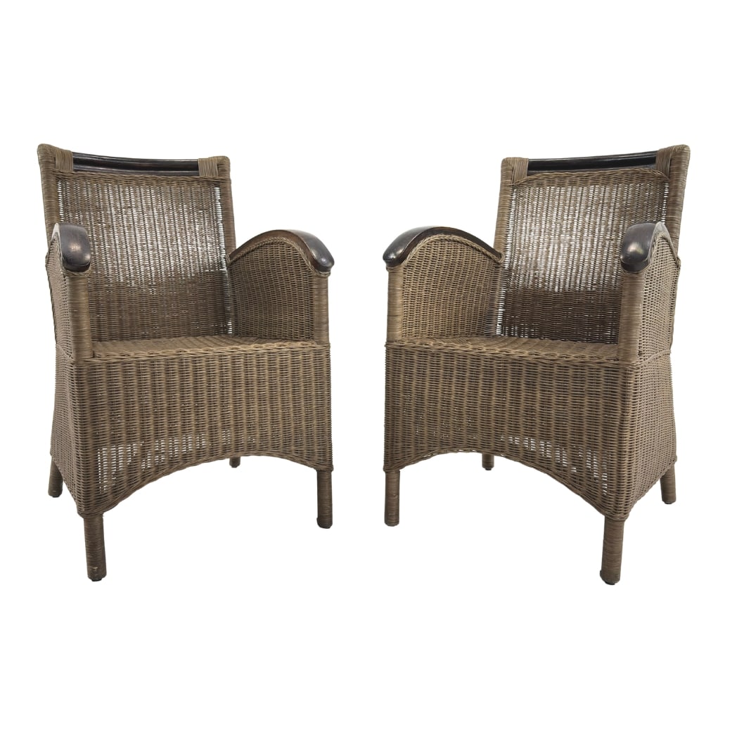 VINTAGE FRENCH LOUNGE CHAIRS, A PAIR (1 of 7)