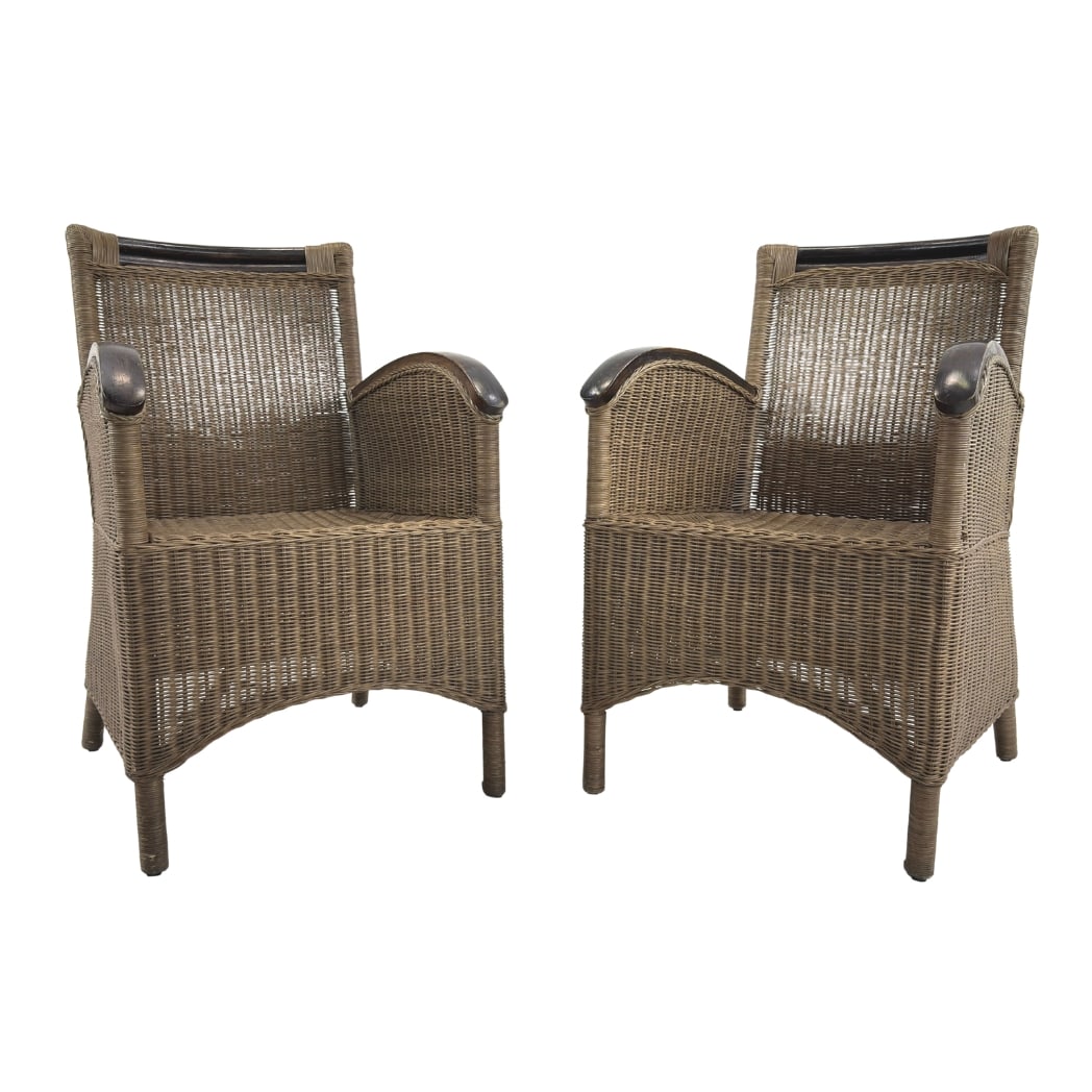 VINTAGE FRENCH LOUNGE CHAIRS, A PAIR (1 of 7)