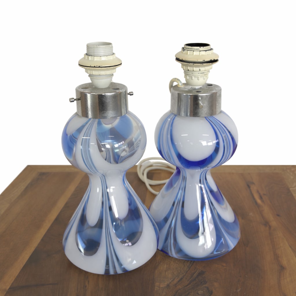 MURANO TABLE LAMPS, A PAIR - 3