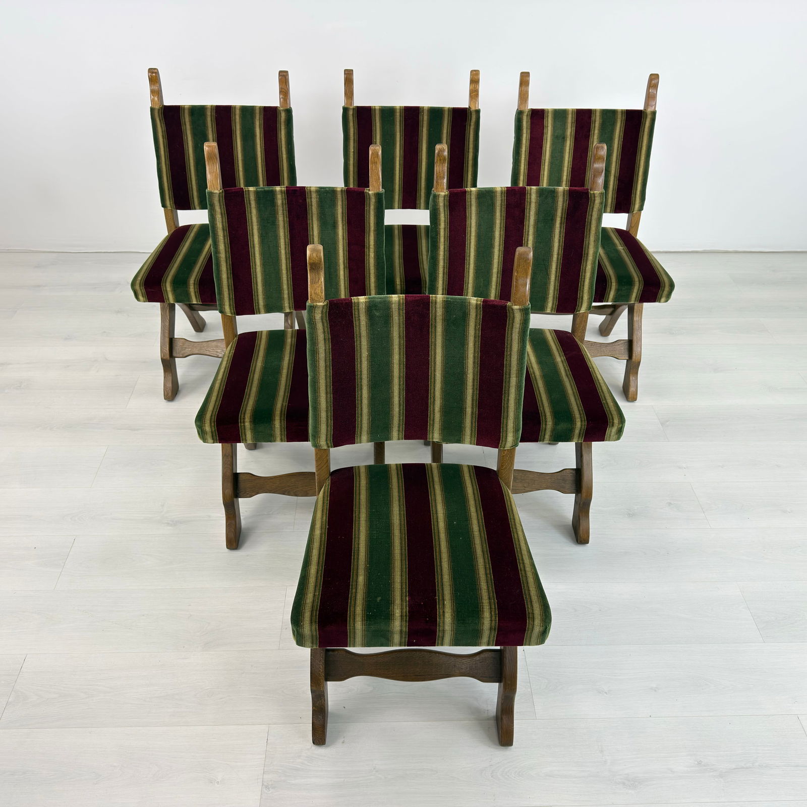 (6) BRUTALIST DINING CHAIRS - 5