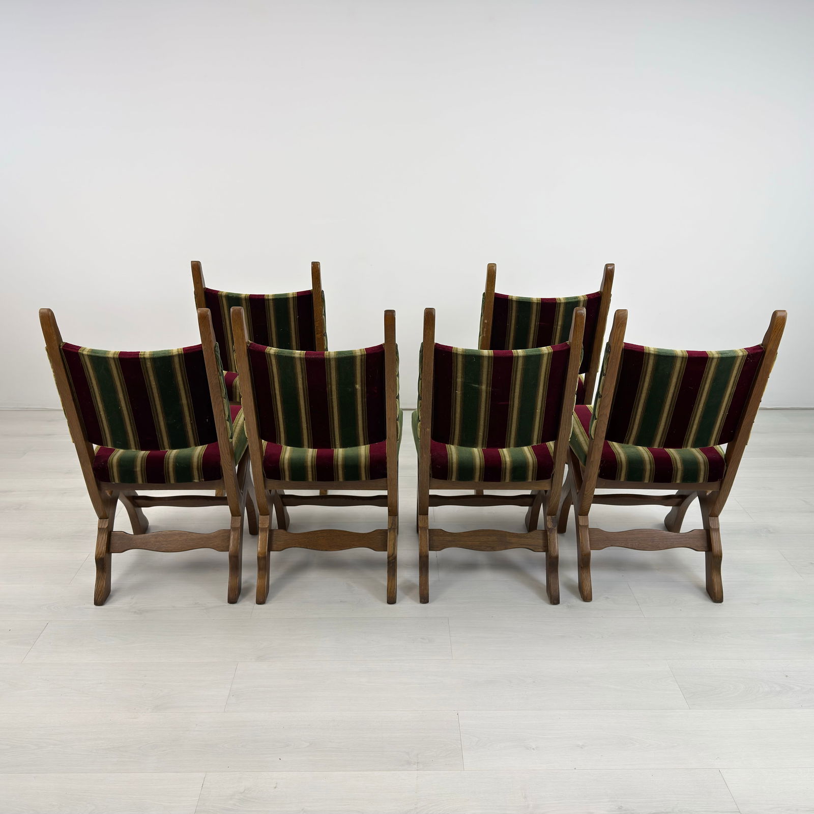 (6) BRUTALIST DINING CHAIRS - 6