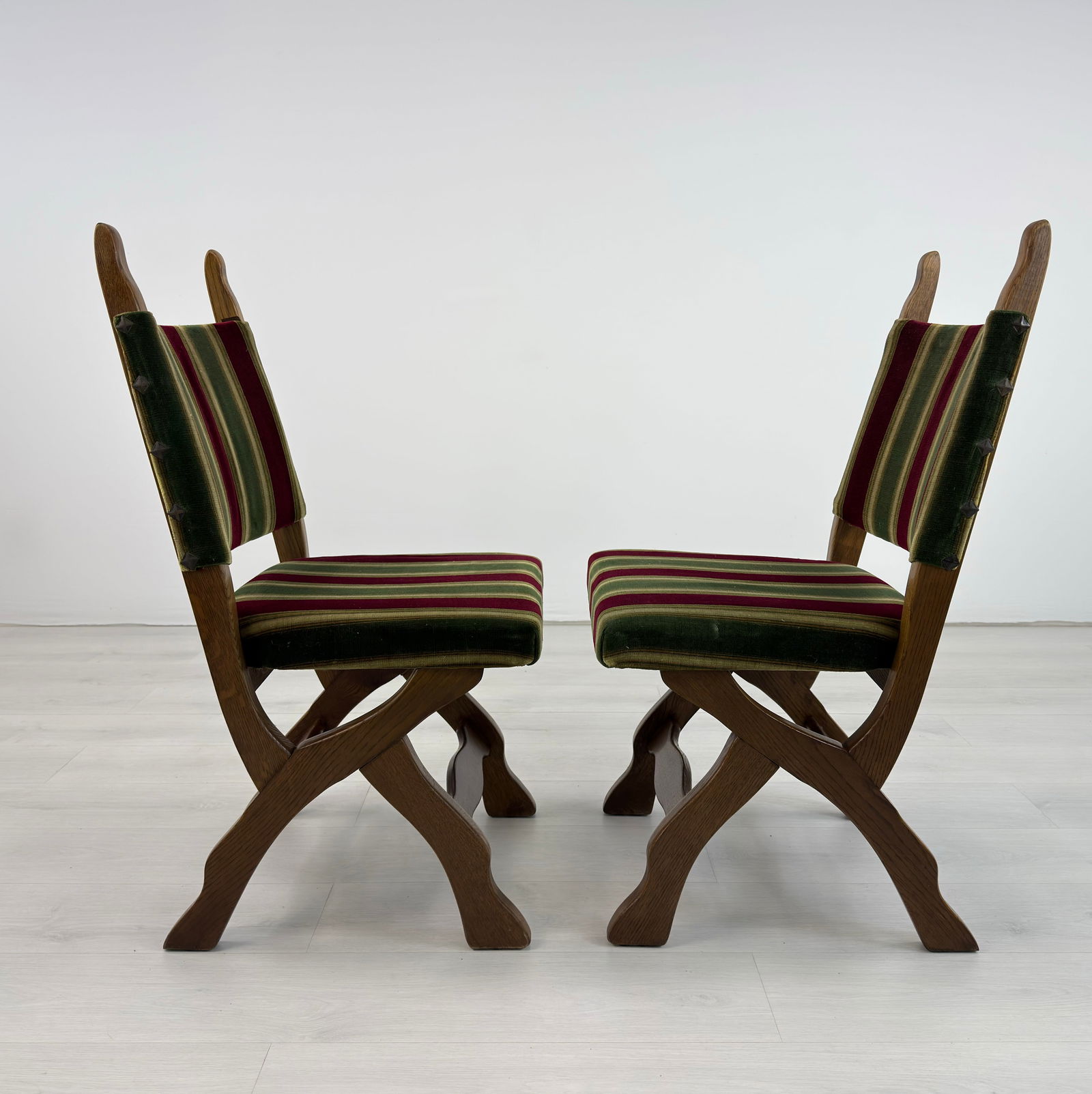 (6) BRUTALIST DINING CHAIRS - 7