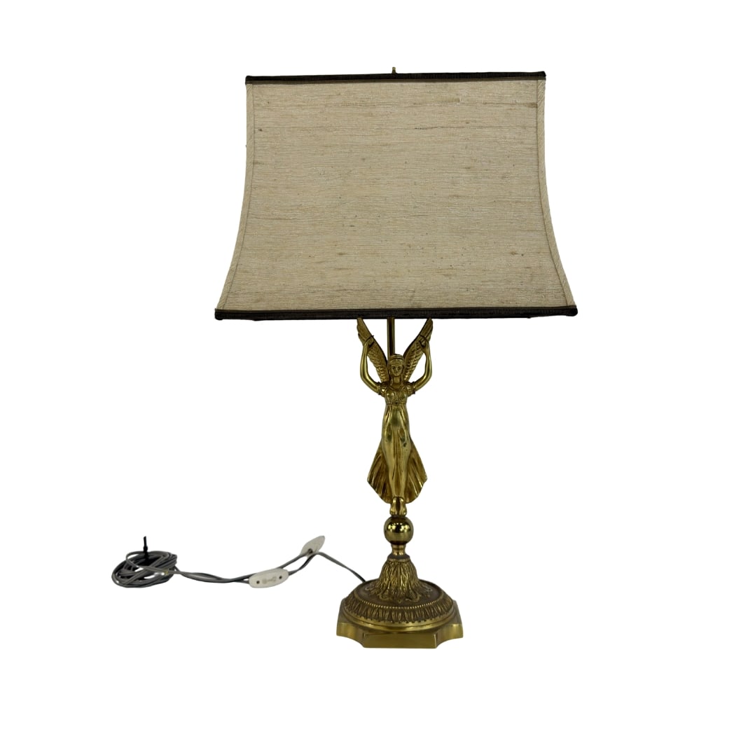 ART DECO BRASS TABLE LAMP (1 of 9)