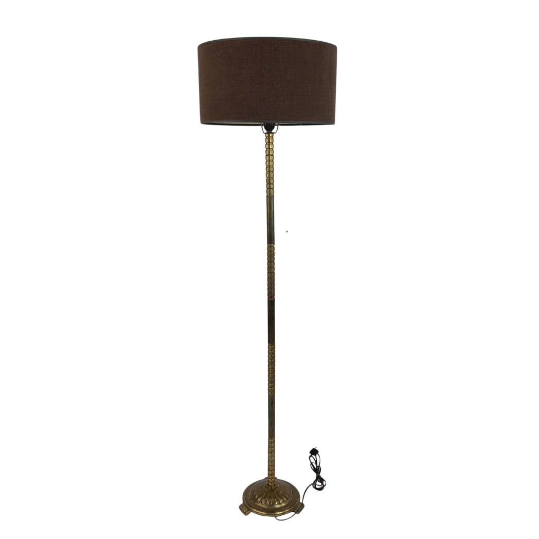 FRENCH BRASS FLOOR LAMP (1 of 7)
