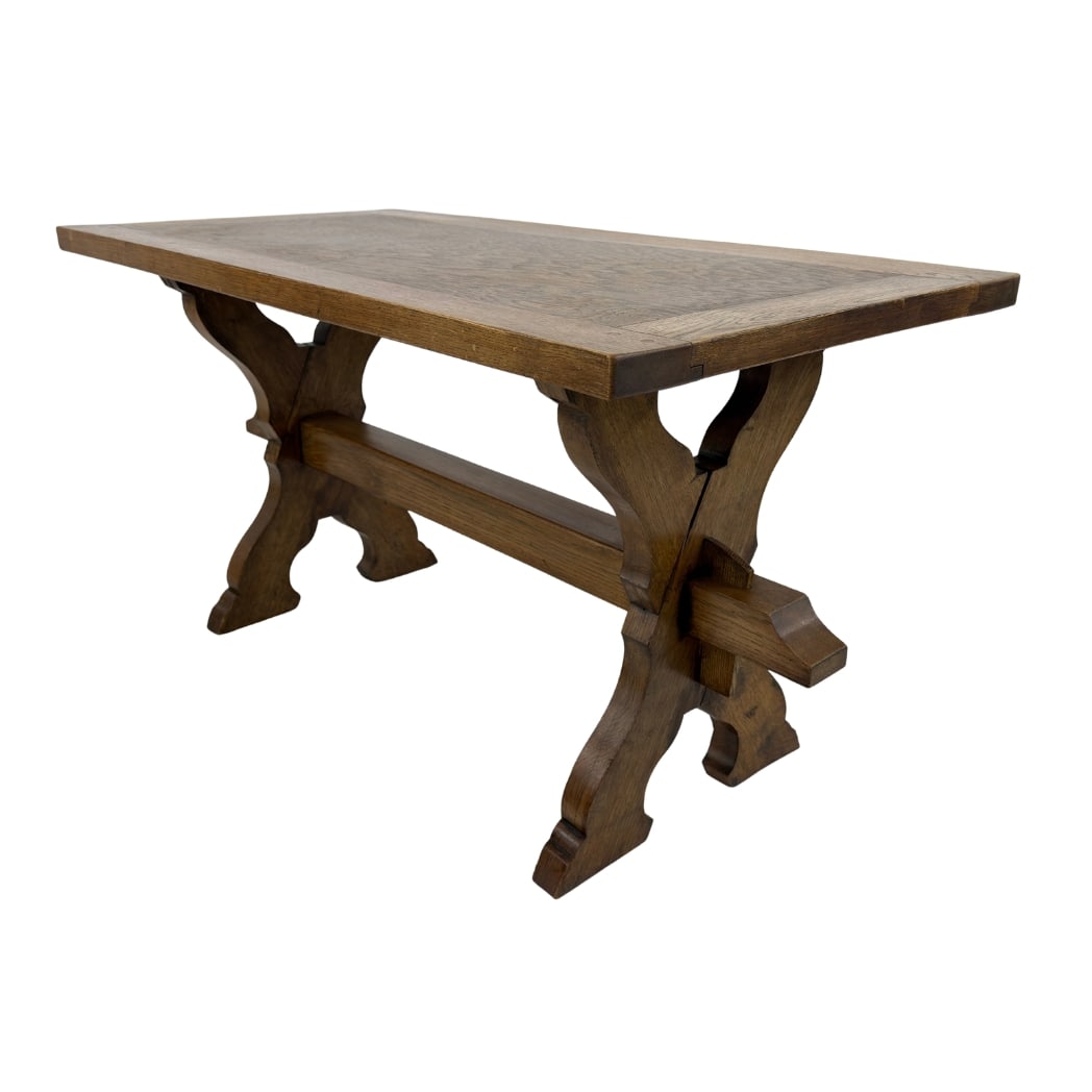 BRUTALIST TRESTLE COFFEE TABLE (1 of 11)