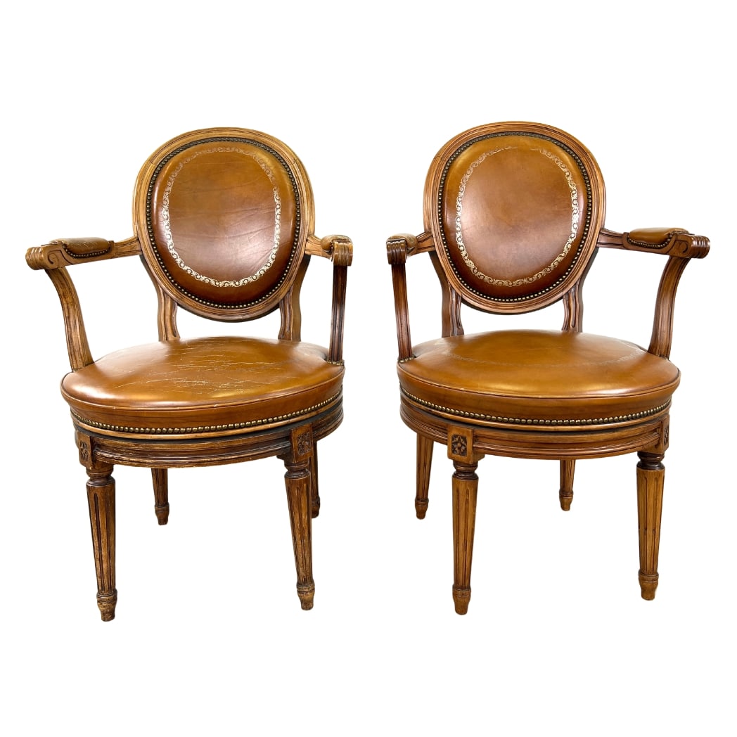 (2) LOUIS XVI STYLE ARMCHAIRS (1 of 14)