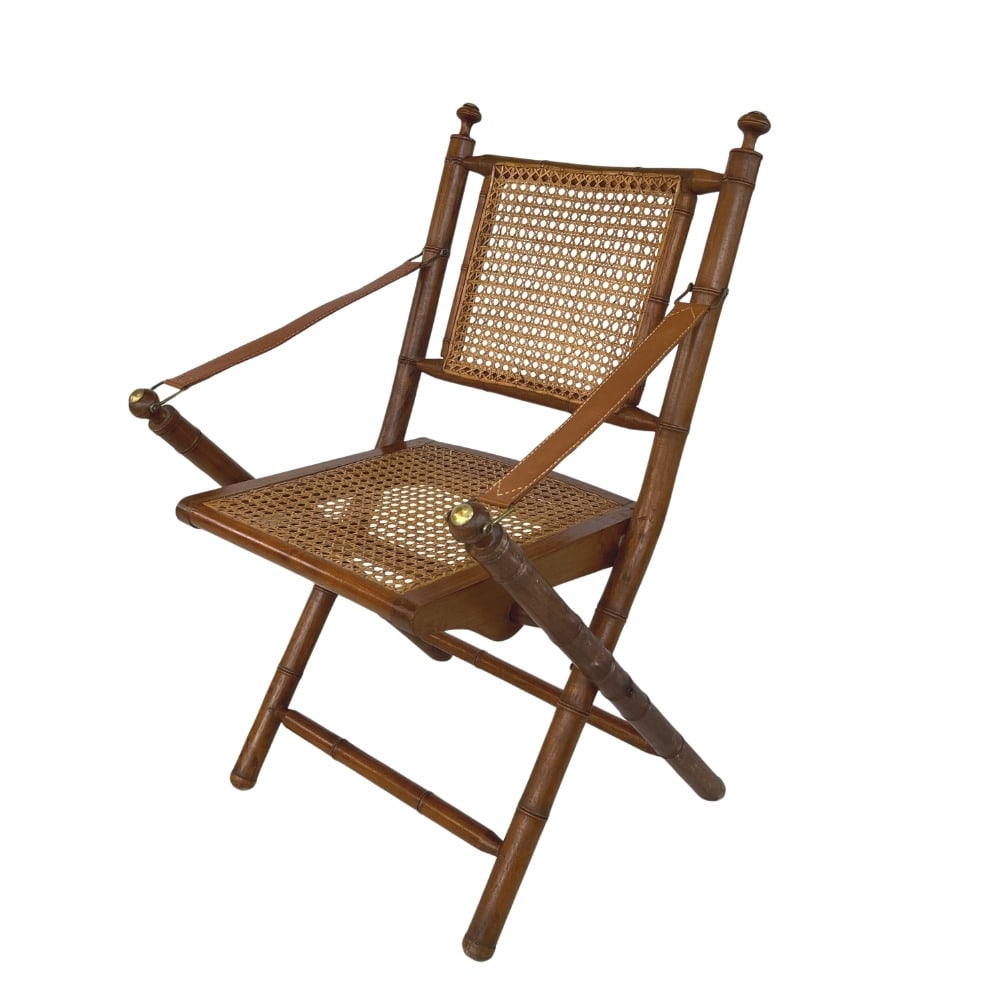 VINTAGE FOLDING CAMPAIGN CHAIR, 1960s (1 of 11)