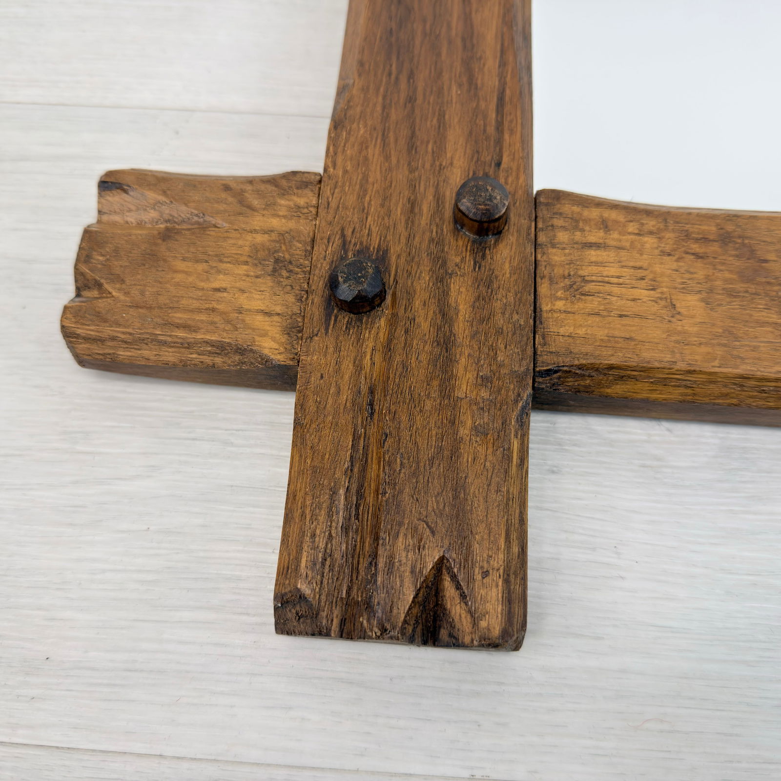 BRUTALIST OAK MIRROR - 3