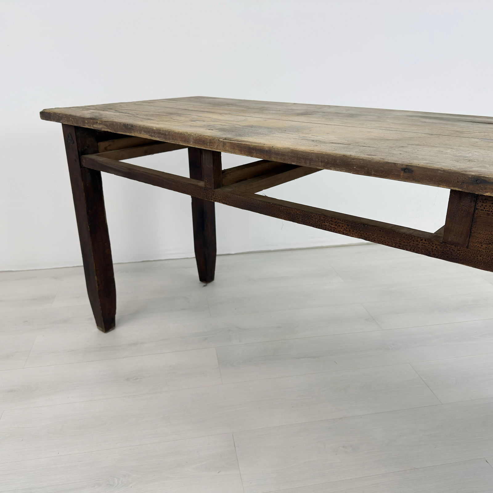 ANTIQUE PINE WORK TABLE - 10