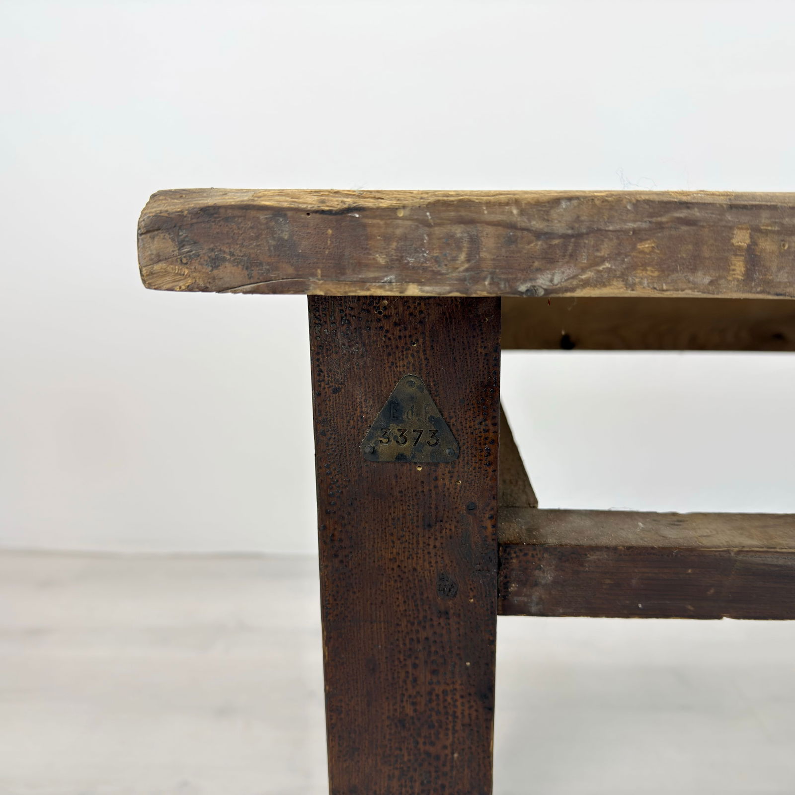 ANTIQUE PINE WORK TABLE - 11