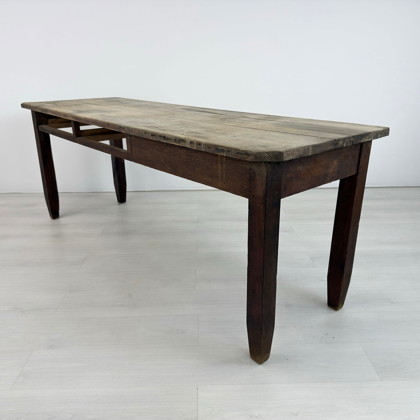 ANTIQUE PINE WORK TABLE - 2