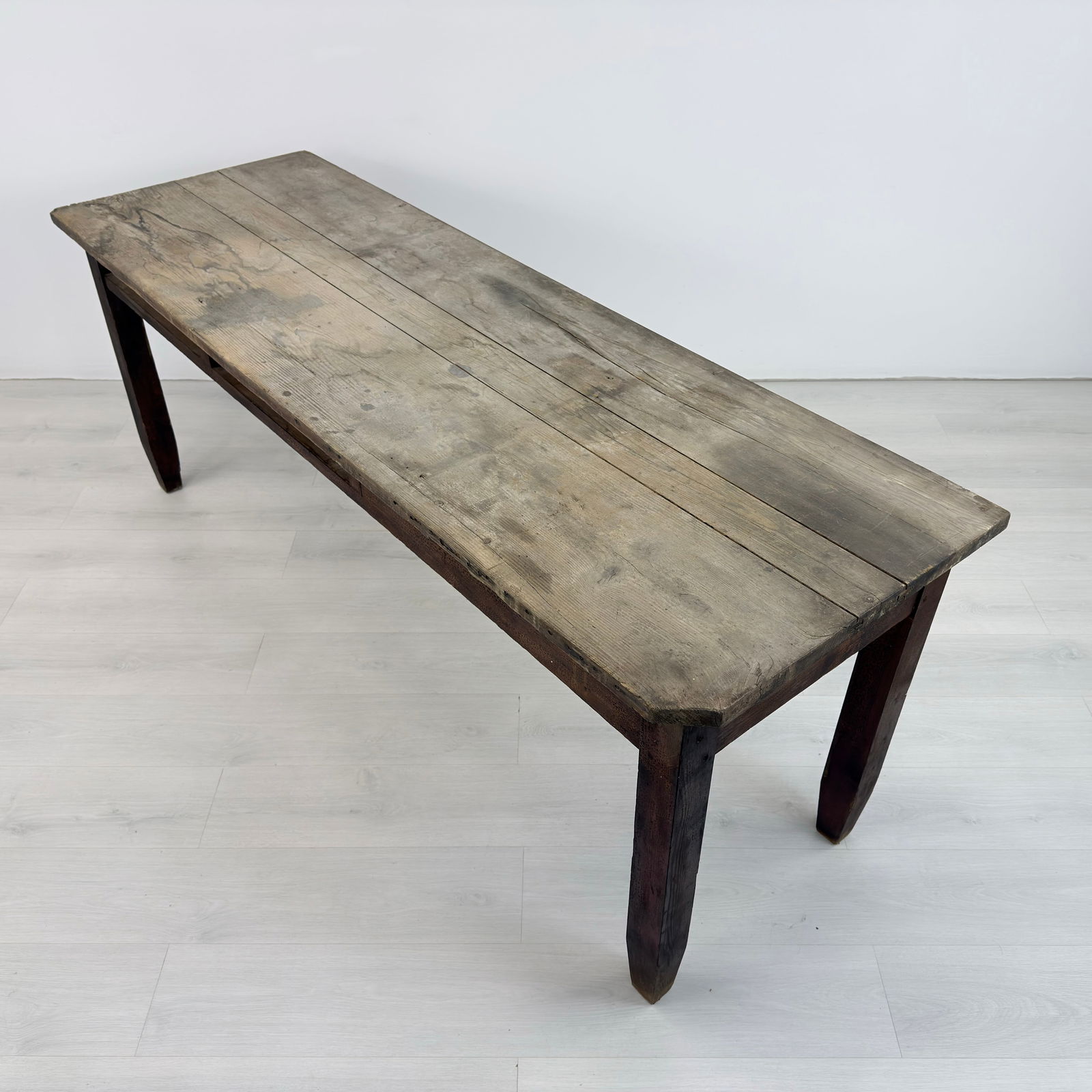 ANTIQUE PINE WORK TABLE - 5