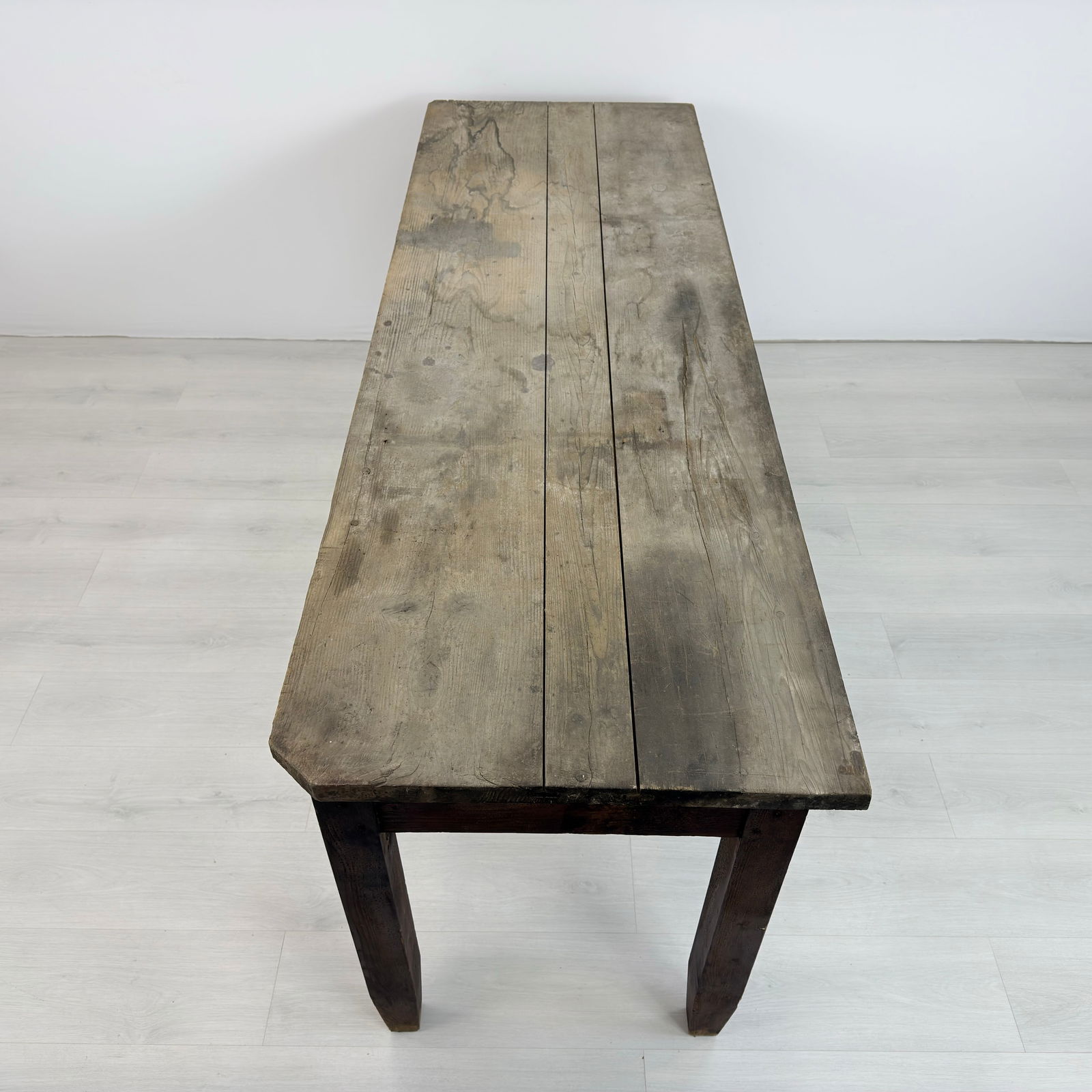 ANTIQUE PINE WORK TABLE - 7