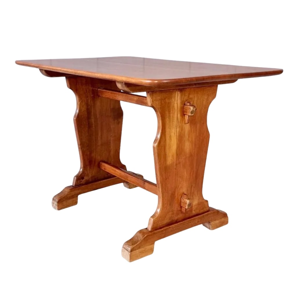 FRENCH ART DECO TRESTLE COFFEE TABLE (1 of 12)