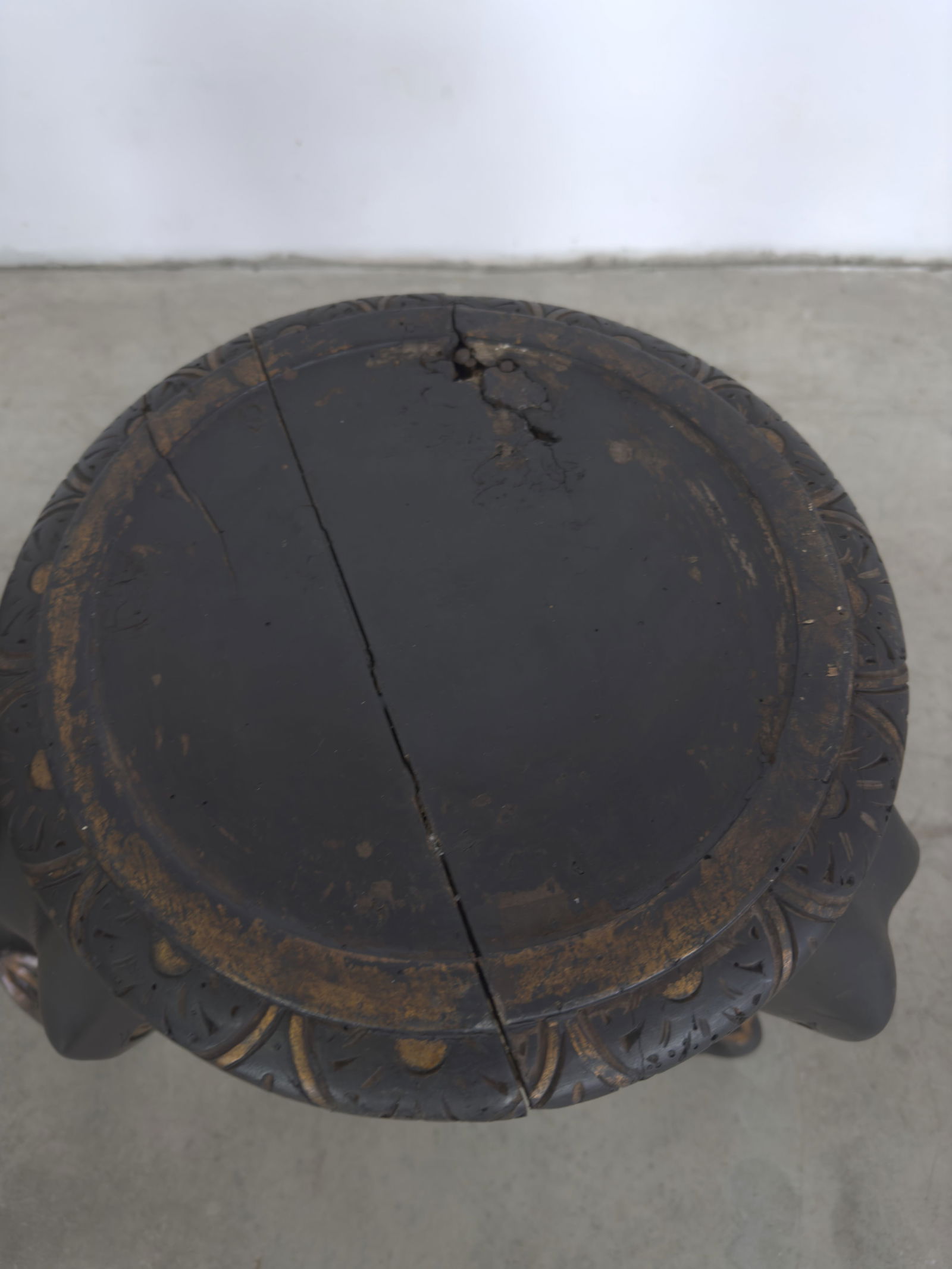 EBONIZED ELEPHANT HEAD SIDE TABLES, A PAIR - 6