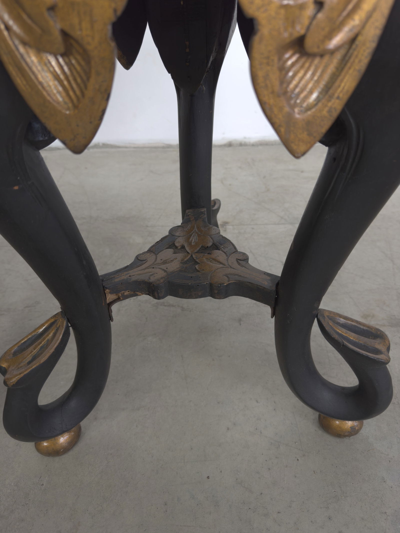 EBONIZED ELEPHANT HEAD SIDE TABLES, A PAIR - 8