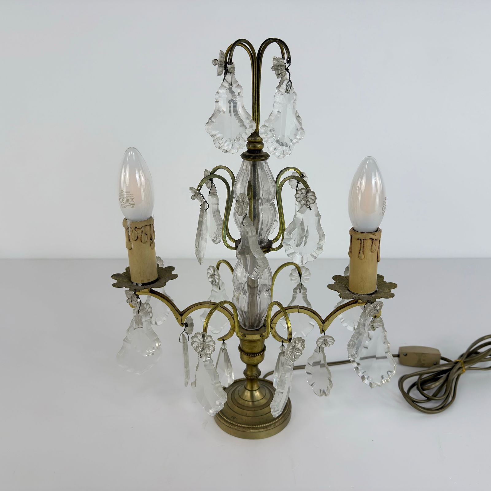 FRENCH 2-LIGHT CANDELABRA - 6